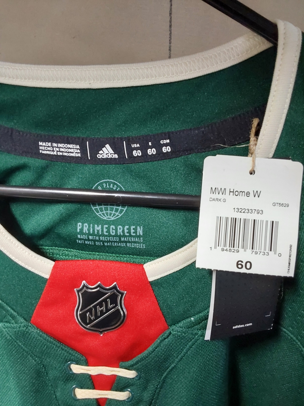 Adidas Mn Wild Hockey Jersey - Picture 3 of 3